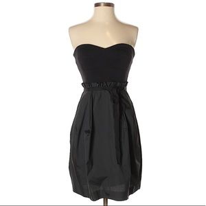 BCBGMaxazria Black Strapless Mini Dress Size S